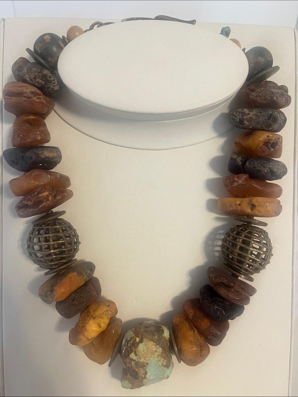 Artisan Crafted Statement Necklace 20”